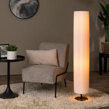 Lucide FOLD Stehlampe Ø20cm 2xE27 Weiß Textil Japandi Design
