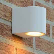 Lucide ZORA-LED Wandstrahler / Wandleuchte Weiß GU10 5W IP44 dimmbar