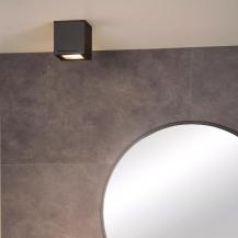 Lucide AVEN Badezimmer Deckenstrahler GU10 IP65 Schwarz