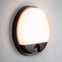 Lucide HUPS IR – LED Außenwandleuchte Ø21 cm 1x10W 3000K IP54 Schwarz mit Bewegungssensor