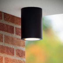 Lucide VOLANTIS Außen-Deckenstrahler E27 IP54 Schwarz