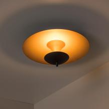 Lucide VULCAN LED Deckenleuchte Ø35 cm 9W 3000K dimmbar Schwarz Messing