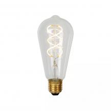 LUCIDE ST64 E27 4,9W wie 40W – 450lm 2700K Warmweiß dimmbar transparent