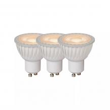 Lucide MR16 GU10 LED 3x5W 3000K 330 lm dimmbar Weiß – effizientes LED-Set für warmweißes Licht