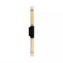 Lucide PILAR Wandleuchte Innen/Außen Schwarz E27 2x IP54 Glas Essential