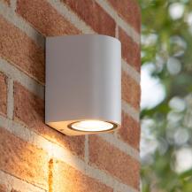 Lucide ZARO – Wandstrahler / Wandleuchte Innen & Außen – 1x GU10 – IP44 – Weiß
