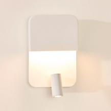 Lucide BOXER Bettleuchte / Wandleuchte LED 3000K Weiß mit USB-Ladepunkt
