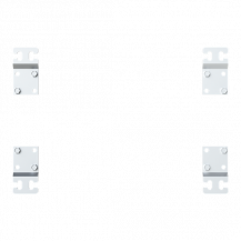 ABB ARACCB03 Wandmontagelaschen ARIA Edelstahl AISI 304, Set mit 4 Stück