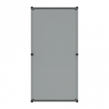 ABB AP61TC80 Deckel 600x300x80mm Polycarbonat, transparent mit Deckelschrauben