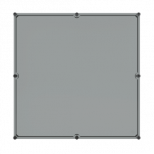 ABB AP12TC Deckel 600x600x80mm Polycarbonat, transparent mit Deckelschrauben