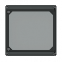 ABB AP41STHC Klappdeckel 300x300x45mm Deckel mit Fingergriff für Klapptür, transparent