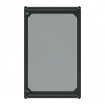 ABB AP51STHC Klappdeckel 485x300x45mm Deckel mit Fingergriff für Klapptür, transparent