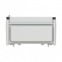 ABB AP61DIN3 Automatengehäuse APO61 3R/a14TE mit transparentem Klappdeckel mit Flansch oben APEP33 und APE35 unten