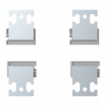 ABB PS833651 Wandmontagelasche Standard AISI 304 Edelstahl Set mit 4 Befestigungslaschen