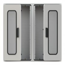 ABB PS442T43 Schrank 1000x1000x320 mit Fenstertür Polycarbonat Fenster IP54, IK07