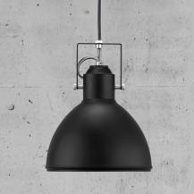 Industrie Hängelampe schwarz  Ø20cm