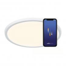 Nordlux Smart Oja Flache runde Deckenleuchte 29cm Bluetooth für moderne Wohnräume Tunable White