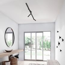 Nordlux Omari Link moderne Deckenleuchte Schwarz dimmbar angenehmes Warmweiß