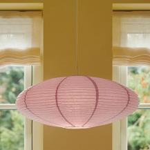 Nordlux Villo 60 moderne Pendelleuchte Schirm shade lila Papier retro Design ohne Fassung