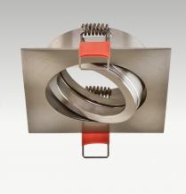 EVN 617410 schwenkbare Deckeneinbauleuchte 12 V AC/DC max. 50 W Edelstahl ohne Fassung Einbaudurchmesser 68 mm