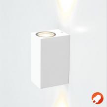 EVN Wandleuchte 2-flg  weiß IP44 mit up&down Effekt Fassadenbeleuchtung