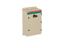 ABB OT200KAUR3TZ Sicherheitsschalter im Stahlblechgehäuse 3-polig 110 kW 400 V mit schwarzem Griff, IP65 Einführung unten
