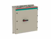 ABB OT250KLCC6TZ Sicherheitsschalter im Stahlblechgehäuse 6-polig 132 kW 400 V mit schwarzem Griff, IP65 Einführung oben und unten