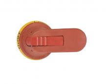 ABB OHY80J6 Pistolengriff rot-gelb 80 mm Wellen-ø 6 mm IP65 Beschriftung I-0/ON-OFF