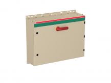 ABB OT200KAUC6AZ Sicherheitsschalter im Stahlblechgehäuse 6-polig 110 kW 400 V mit rot-gelbem Griff, IP65 Einführung unten