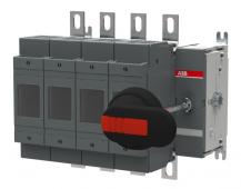 ABB OS200D40N2P Lasttrennschalter für Sicherungen 4-polig 200 A, mit Girff und Welle ungesich. Neutralleiter rechts