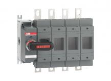 ABB OS200D04N2K Lasttrennschalter für Sicherungen 4-polig 200 A, mit direkt montiertem Griff ungesich. Neutralleiter (rechts)