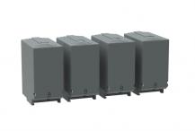 ABB OSS400G1L/4 Klemmenabdeckung Schnappbefestigung grauer Kunststoff IP3X lange Ausführung VPE 4