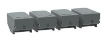 ABB OSS400G1S/4 Klemmenabdeckung Schnappbefestigung grauer Kunststoff IP3X kurze Ausführung VPE 4