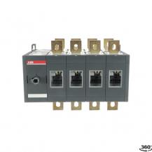 ABB OT630E04CP Lastumschalter 4-polig 630 A, mit Griff und Welle offene Umschaltung I-0-II
