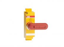 ABB OSVY200BK Direktgriff rot-gelb 65 mm inklusiv Welle und Abdeckung Beschriftung Test-0 OFF-1 ON