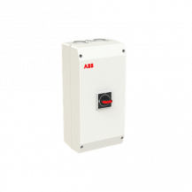 ABB OTP125B3M Lasttrennschalter im Gehäuse 3-polig 125 A, 690 V mit schwarzem Griff Kunststoffgehäuse IP65 ohne Einführung