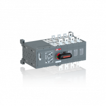 ABB OTM160E4CM48D Lastumschalt mit Motor 4-polig 160 A, mit Griff für manuellen Betrieb Motorspannung Ue 48V DC/I-0-II