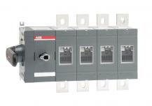 ABB OT800ES04K Lasttrennschalter 4-polig 800 A, mit direkt mont. Griff seitliche Betätigung links