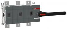 ABB OT1250E30W4P Lasttrennschalter 3-polig 1250 A, mit Griff und Welle mit großem Phasenabstand 140 mm