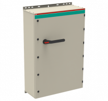 ABB OT1250EUUR3TZ EMV-Sicherheitsschalter im Stahlblechgehäuse 3-polig 710 kW 400 V mit schwarzem Griff, IP65 Einführung unten