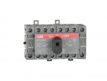 ABB OT25F4C Lastumschalter 4-polig 25 A, mit schwarzem Knebelgriff I-0-II