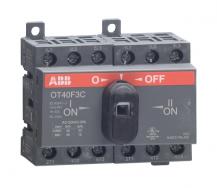 ABB OT40F3C Lastumschalter 3-polig 40 A, mit schwarzem Knebelgriff I-0-II