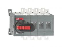 ABB OT200E04CLP Lastumschalter ohne 0 Position 4-polig 200 A, mit Griff und Welle schnelle Umschaltung I-I+II-II