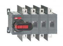 ABB OT160E04WCFP Lastumschalter 4-polig 160 A, mit Griff und Welle schnelle Umschaltung I-0-II, großer Phasenabstand