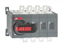 ABB OT160E04CFP Lastumschalter 4-polig 160 A, mit Griff und Welle schnelle Umschaltung I-0-II