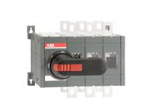 ABB OT400E03CLP Lastumschalter ohne 0 Position 3-polig 400 A, mit Griff und Welle schnelle Umschaltung I-I+II-II