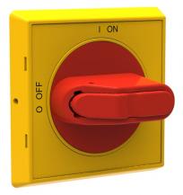 ABB OHYS2AJR Selektorgriff I-0/ON-OFF rot-gelb Wellen-ø 6 mm IP65 für Lasttrenn Trägerplatten und DIN-Schienenmontage