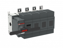 ABB OS1250D04N2K Lasttrennschalter für Sicherungen 4-polig 1250 A, mit direkt montiertem Griff ungesich. Neutralleiter (rechts)