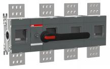ABB OT2500E13W8P Lasttrennschalter 4-polig 2500 A, mit Griff und Welle mit großem Phasenabstand 185 mm