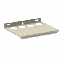 ABB OEZXPE34R Kabeleinführung für Stahlblechgehäuse Größe 400x330 mm mit 4 Ringflansch-Öffnungen